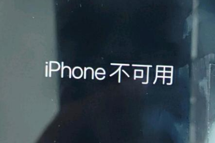 河津苹果服务网点分享锁屏界面显示“iPhone 不可用”如何解决 