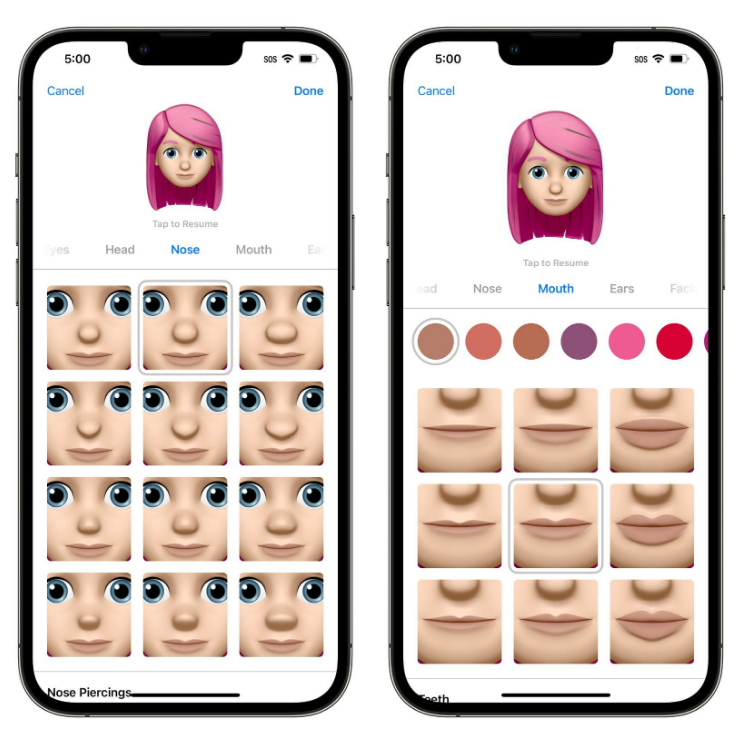 河津苹果手机维修分享​iOS 16中的拟我表情有了哪些变化和升级 